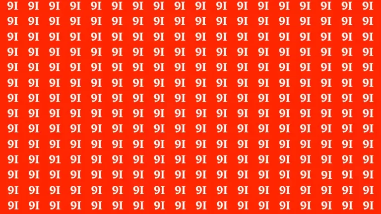 Observation Brain Challenge: If you have Eagle Eyes Find the number 91 in 12 Secs