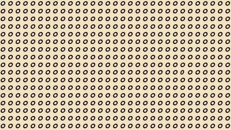 Optical Illusion Brain Test: If you have Sharp Eyes Find the number 0 among O in 12 Seconds?