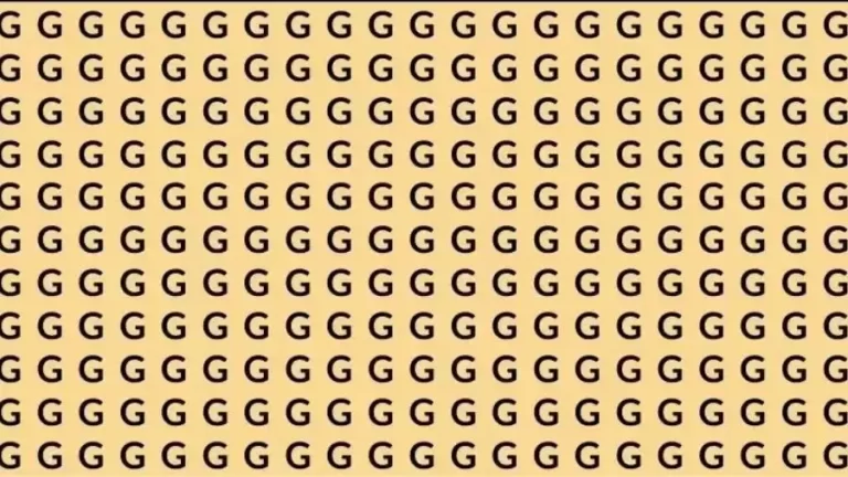 Optical Illusion Brain Test: If you have Eagle Eyes Find the number 6 among G in 8 Seconds?