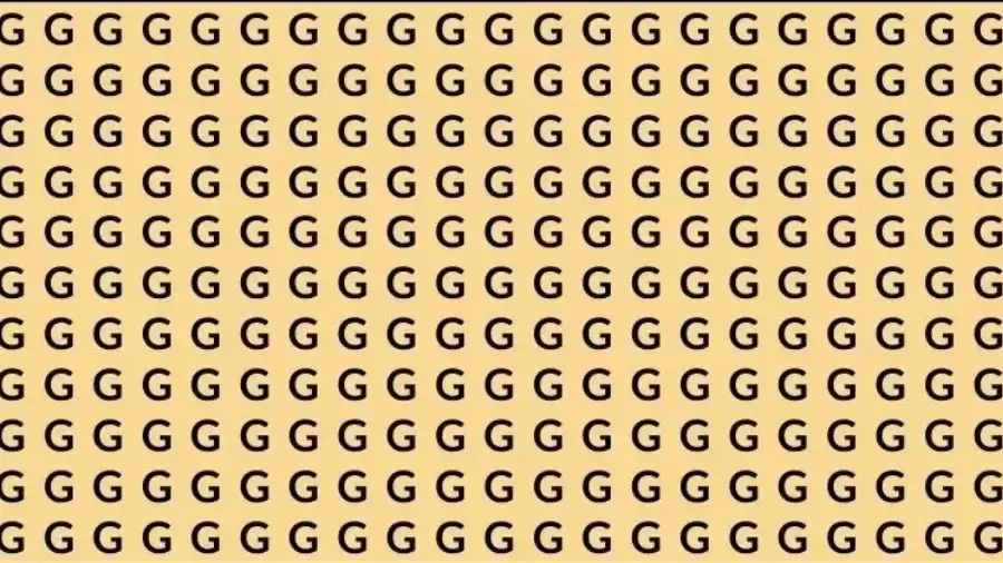 Optical Illusion Brain Test: If you have Eagle Eyes Find the number 6 among G in 8 Seconds?