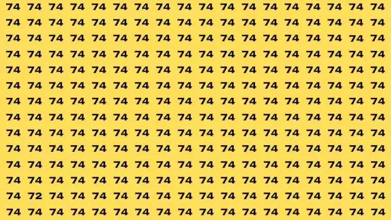 Observation Brain Test: If you have Hawk Eyes Find the Number 72 among 74 in 15 Secs