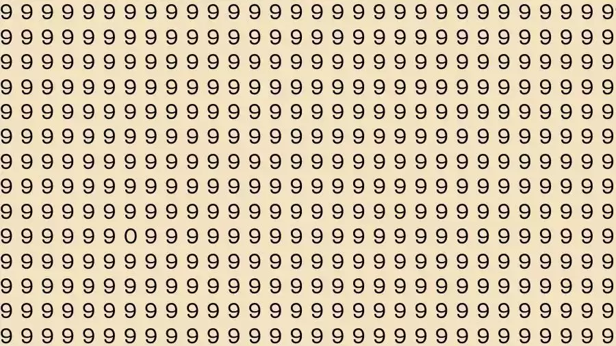 Observation Skills Test: If you have Eagle Eyes Find the number 0 among 9 in 12 Seconds?