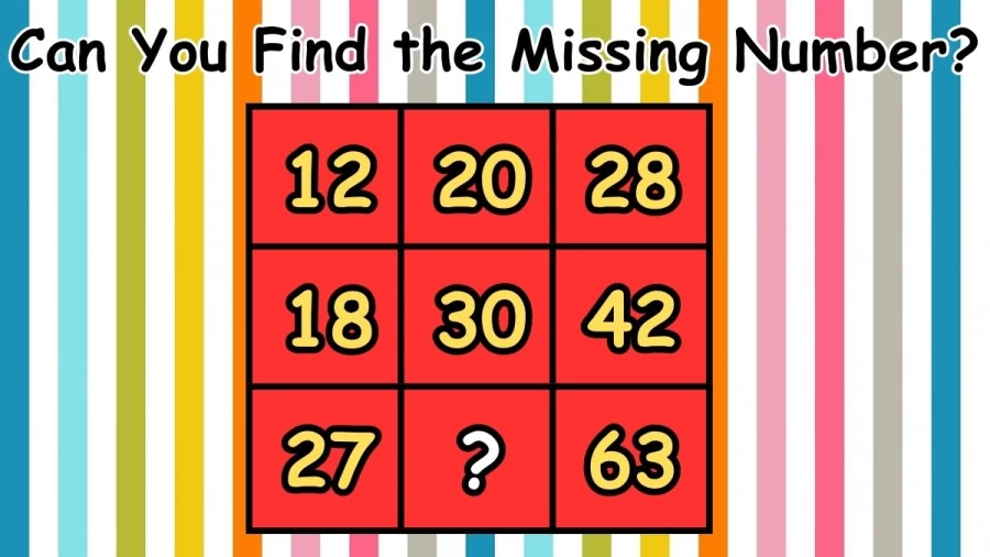 Brain Teaser IQ Test: Can You Find the Missing Number in 20 Secs?