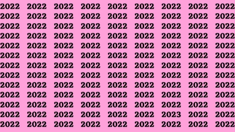 Observation Brain Test: If you have Eagle Eyes Find the number 2023 in 10 Secs