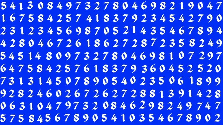 Are you smart enough to Find the Number 6968 in 12 Secs