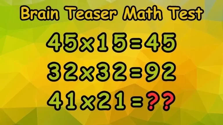 Brain Teaser Math Test: How Fast Can You Find the Missing Number?