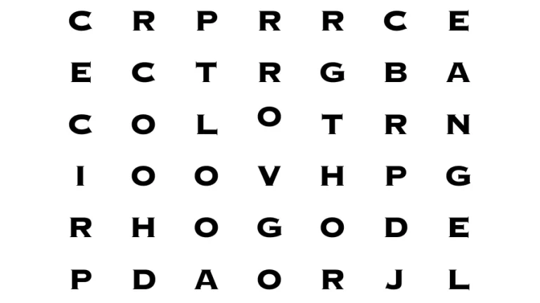 Brain Teaser Visual Test: Can you find 5 words in the image within 15 seconds? | Word Search Puzzle