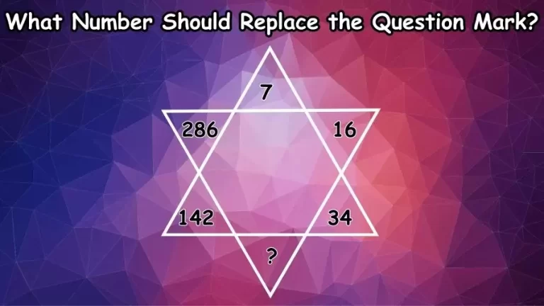 Brain Teaser: What Number Should Replace the Question Mark? Maths Test