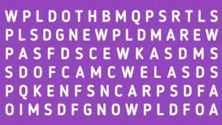 Only 4k Vision People can Find the Word Car in this image in 6 Seconds