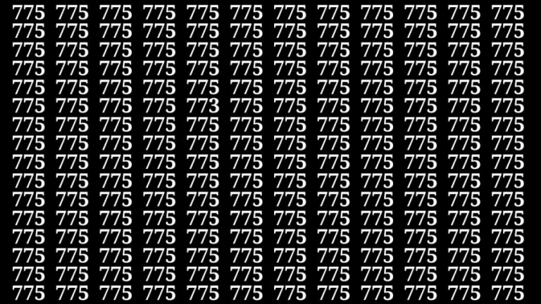 Observation Brain Test: If you have Sharp Eyes Find the number 773 in 20 Secs