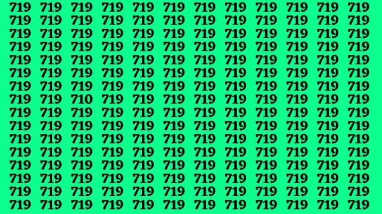 Observation Brain Test: If you have Eagle Eyes Find the number 710 in 10 Secs