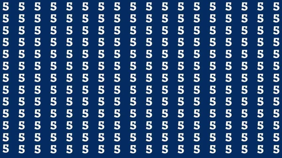 Observation Brain Test: If You Have Hawk Eyes Find 3 among the 5s within 20 Seconds?