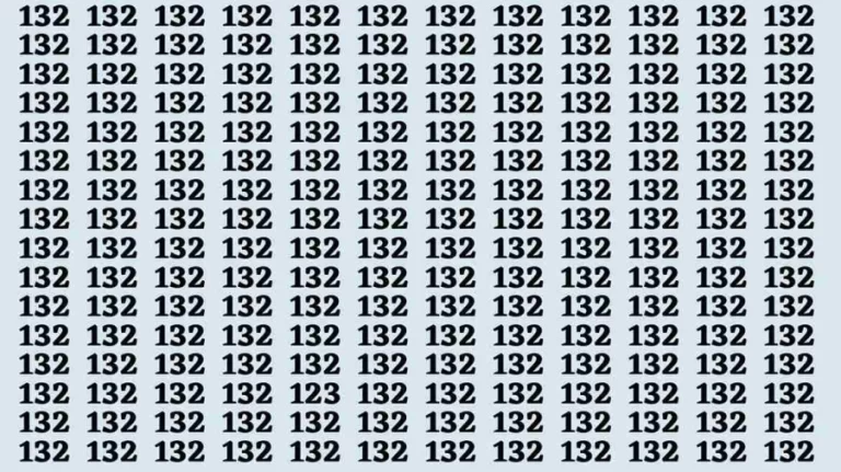 Observation Brain Test: If you have 50/50 vision Find the number 123 in 15 Seconds