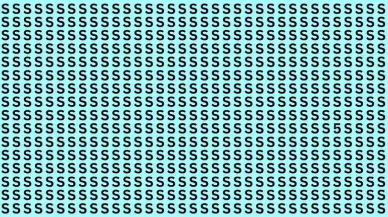 Observation Brain Test: If you have 50/50 vision find the Number 5 in 18 Seconds