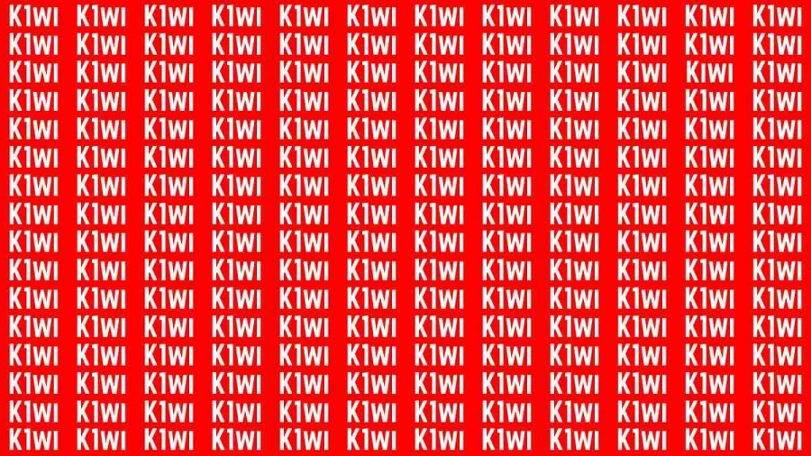 Brain Test: If you have Eagle Eyes Find the Word Kiwi in 15 Secs