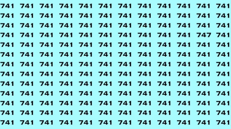 Brain Test: If you have Eagle Eyes Find the Number 747 in 15 Secs