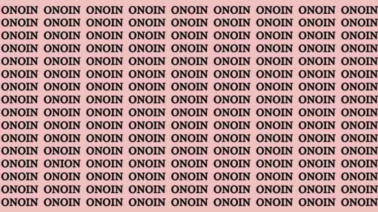 Brain Test: If you have Sharp Eyes Find the Word Onion in 15 Secs