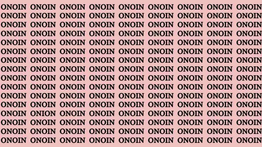 Brain Test: If you have Sharp Eyes Find the Word Onion in 15 Secs