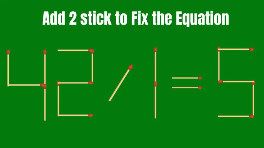 Brain Teaser: Can you Solve this Tricky Matchstick Puzzle in 20 Seconds?