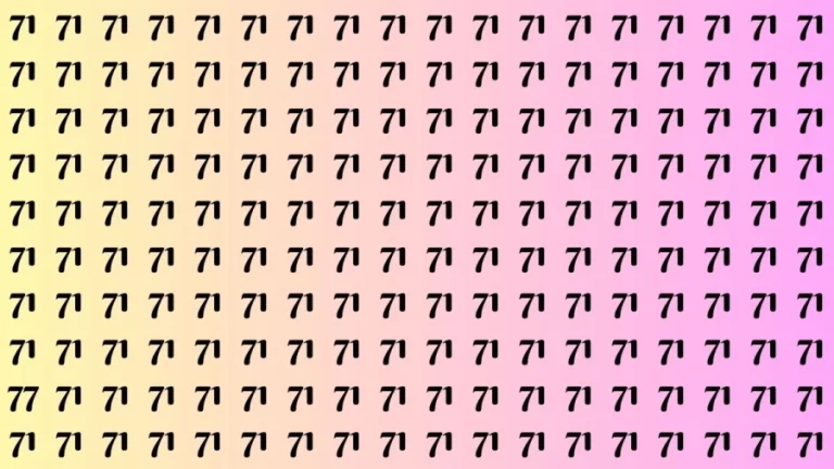 Brain Test: If you have Sharp Eyes Find the Number 77 in 15 Secs