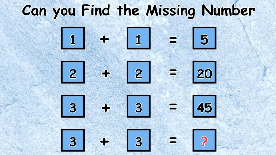 Brain Teaser: Can you Find the Missing Number in this Math Puzzle?