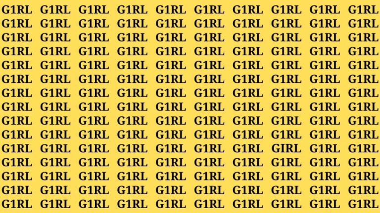 Brain Teaser: If you have Hawk Eyes Find the Word Girl in 15 Secs