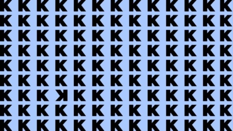 Optical Illusion: If you have Hawk Eyes find the Inverted K in the picture within 20 Secs