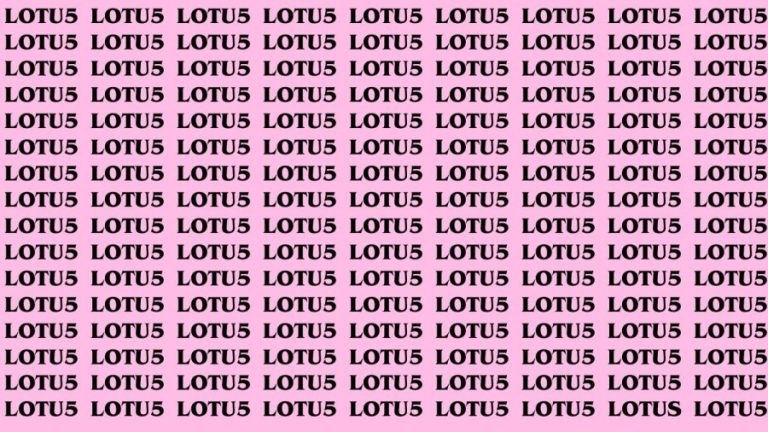 Brain Teaser: If you have Eagle Eyes Find the Word Lotus In 18 Secs