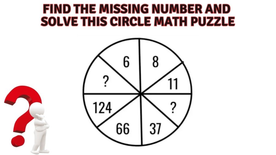 Brain Teaser: Only a Genius can Find the Missing Number and Solve this Circle Math Puzzle