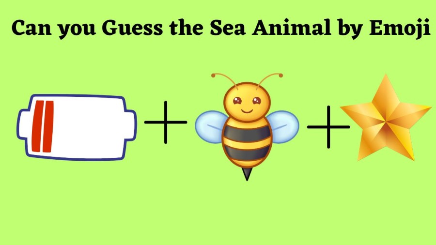 Brain Teaser Emoji Puzzle: Can you Name the Sea animal in this Image Within 8 Seconds?