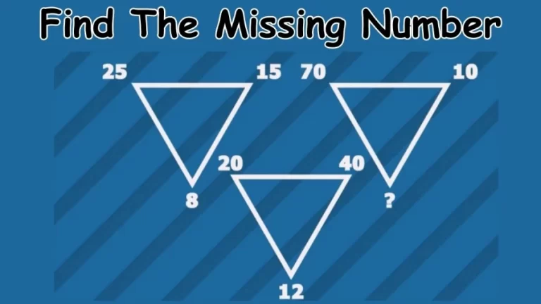 Brain Teaser: Find The Missing Number In 30 Secs | IQ Test