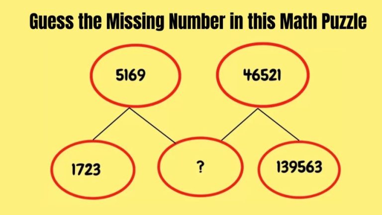 Brain Teaser – Guess the Missing Number in this Viral Math Puzzle