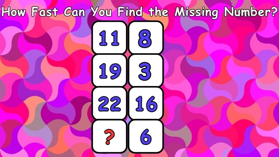 Brain Teaser: How Fast Can You Find the Missing Number?