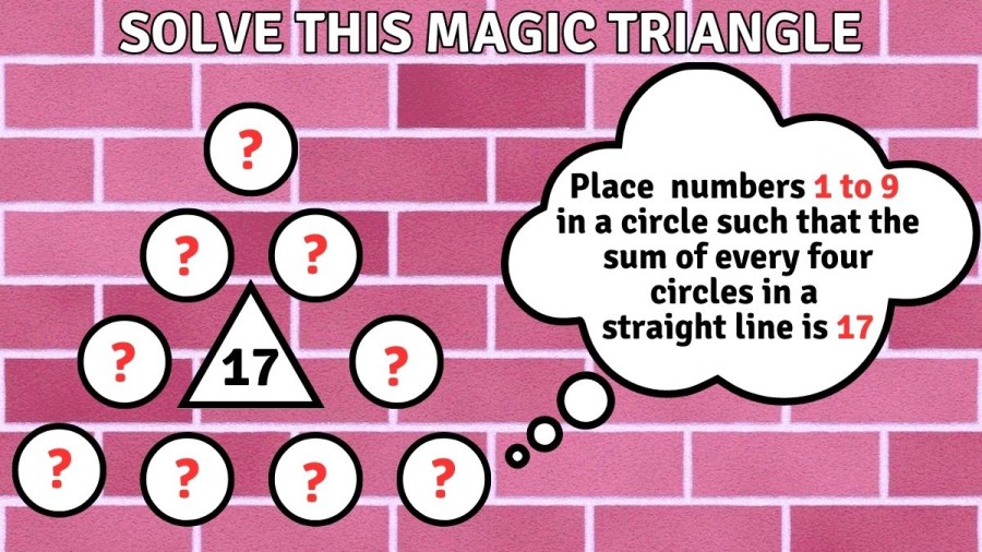 Brain Teaser: If you are a Genius Solve this Magic Triangle