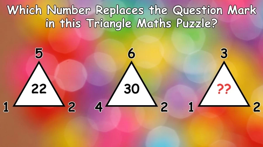Brain Teaser: Which Number Replaces the Question Mark in this Triangle Maths Puzzle?