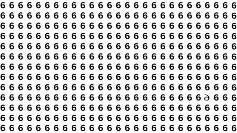 Can You Find the Inverted ‘6’ in this Image within 10 Seconds? Explanation and Solution to the Optical Illusion