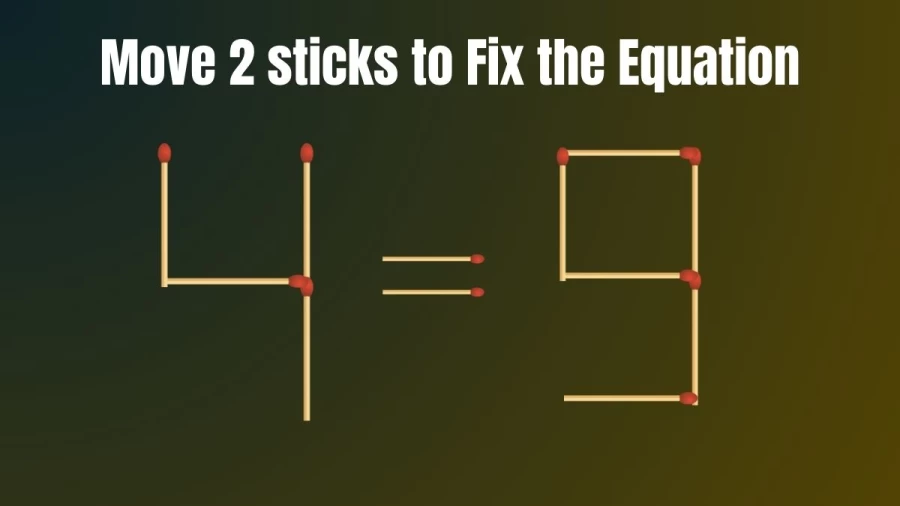 Can You Solve this Matchstick Brain Teaser Within 20 Secs?