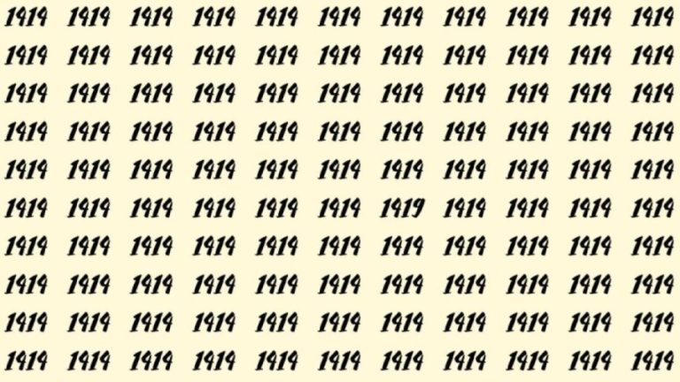 Can You Spot 1419 among 1414 in 30 Seconds? Explanation And Solution to the Optical Illusion