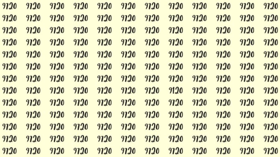 Can You Spot 9120 among 9720 in 20 Seconds? Explanation and Solution to the Optical Illusion