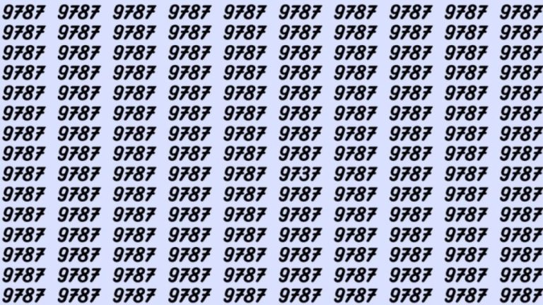 Can You Spot 9737 among 9787 in 5 Seconds? Explanation and Solution to the Optical Illusion