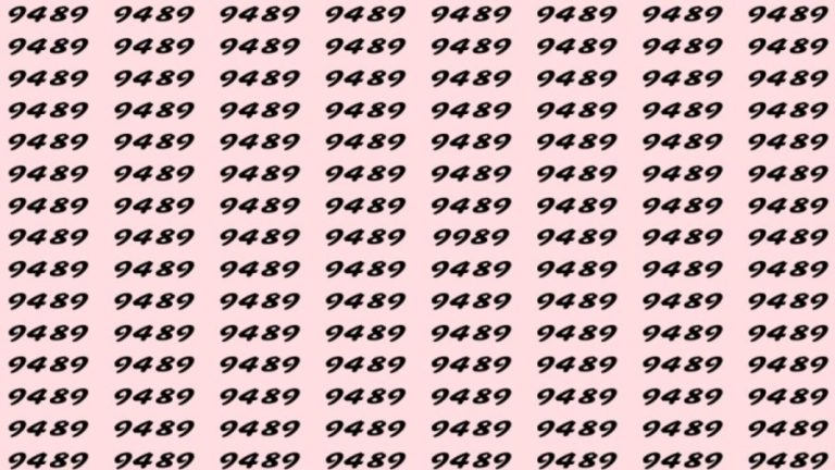 Can You Spot 9989 among 9489 in 10 Seconds? Explanation and Solution to the Optical Illusion