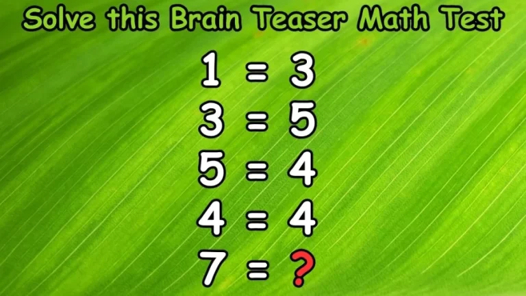 If You are a Genius Solve this Brain Teaser Math Test in 20 Seconds