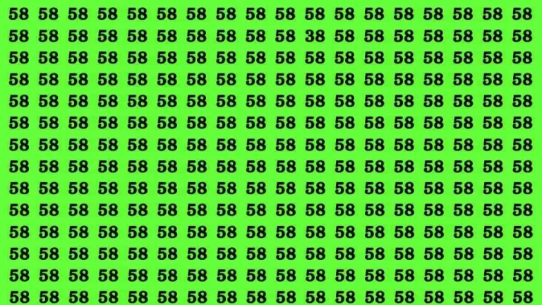 If you have Hawk Eyes Find the Number 38 among 58 in 12 Secs | Observation Brain Test