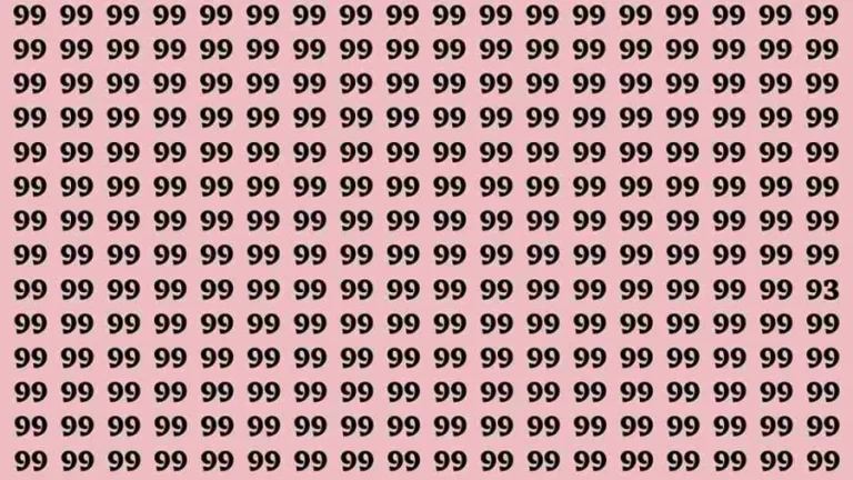 If you have Hawk Eyes Find the Number 93 in 15 Secs | Observation Brain Test