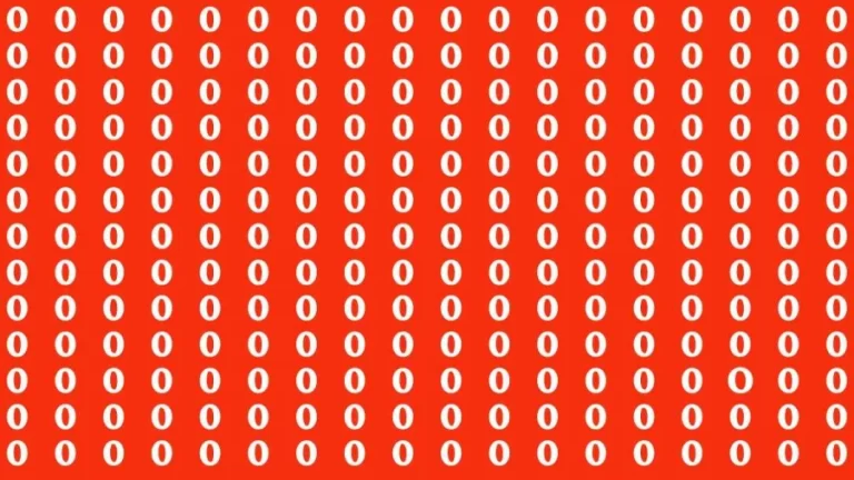 Observation Brain Test: If you have Eagle Eyes Find O in 12 Secs