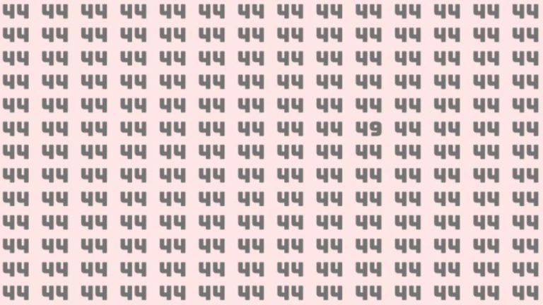 Observation Skill Test: Can you find the number 49 among 44 in 10 seconds?