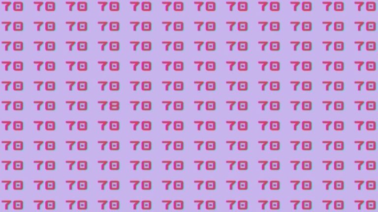 Observation Skill Test: Can you find the number 78 among 70 in 10 seconds?