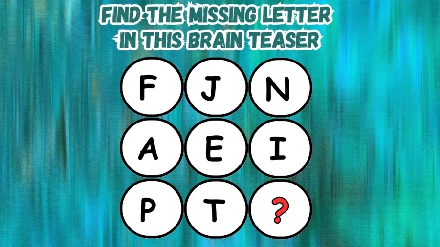 Only Those with a Sharp Mind Will Find the Missing Letter in this Brain Teaser Math Test