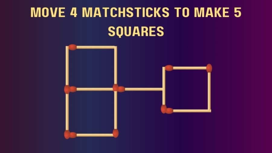 Only Top IQ People Can Solve this Brain Teaser Tricky Matchstick Puzzle within 15 Secs