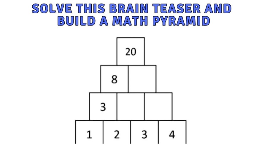 Only a Genius can Solve this Brain Teaser and Build a Math Pyramid